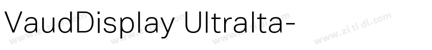 VaudDisplay UltraIta字体转换 VaudDisplay UltraIta字体转换
